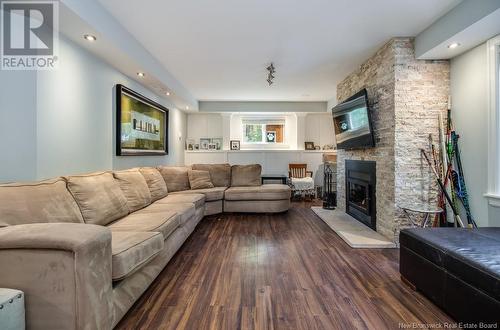 22 Railside Court, Fredericton, NB - Indoor Photo Showing Living Room With Fireplace