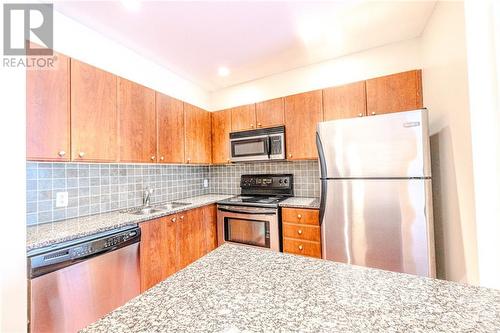 200 Besserer Street Unit#1206, Ottawa, ON - Indoor Photo Showing Kitchen With Stainless Steel Kitchen