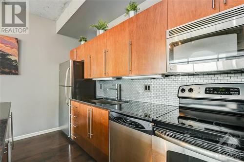 180 York Street Unit#401, Ottawa, ON - Indoor Photo Showing Kitchen With Stainless Steel Kitchen With Double Sink