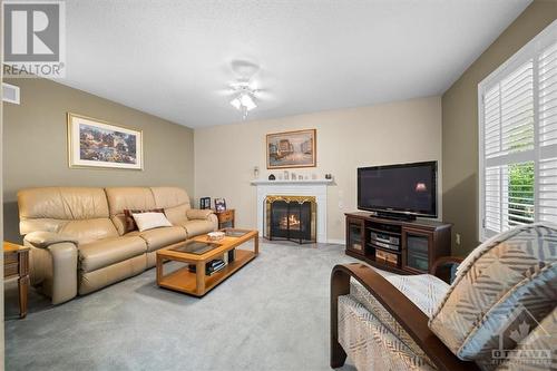 35 Caribou Avenue, Ottawa, ON - Indoor Photo Showing Living Room With Fireplace