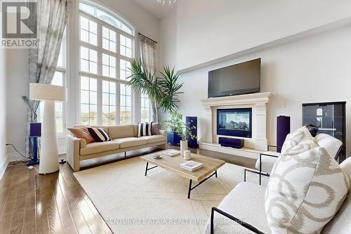 32 Vines Place, Aurora, ON - Indoor Photo Showing Living Room With Fireplace