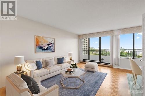 Virtually Staged - 370 Dominion Avenue Unit#701, Ottawa, ON - Indoor Photo Showing Living Room