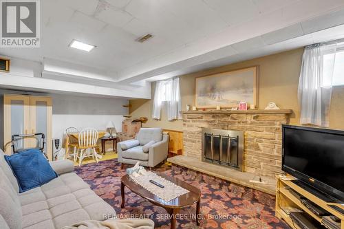 17 Newlyn Crescent, Brampton, ON - Indoor Photo Showing Living Room With Fireplace