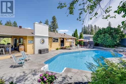 431 Okaview Road, Kelowna, BC - Outdoor With In Ground Pool With Deck Patio Veranda