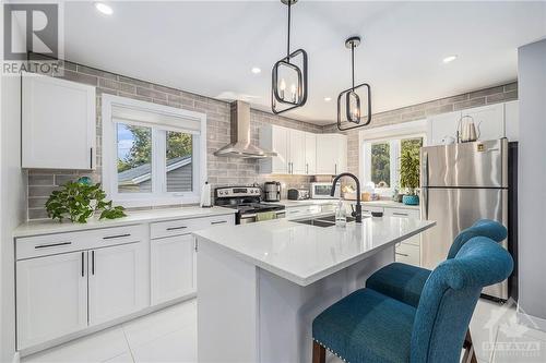 925 Elsett Drive, Ottawa, ON - Indoor Photo Showing Kitchen With Double Sink With Upgraded Kitchen