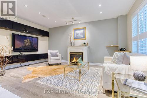 96 Glenmeadow Crescent, Hamilton, ON - Indoor Photo Showing Living Room With Fireplace