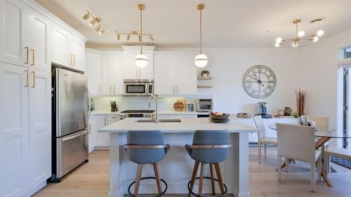 2102-4042 Pritchard Drive, West Kelowna, BC - Indoor Photo Showing Kitchen With Stainless Steel Kitchen With Upgraded Kitchen