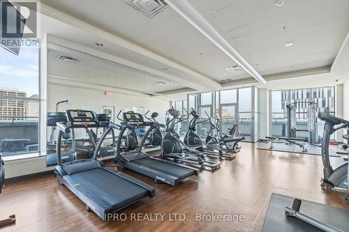 1606 - 9 George Street, Brampton, ON - Indoor Photo Showing Gym Room