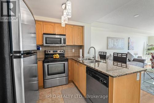 1606 - 9 George Street, Brampton, ON - Indoor Photo Showing Kitchen With Stainless Steel Kitchen With Double Sink