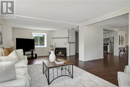 1838 Regional 97 Road, Flamborough, ON - Indoor Photo Showing Living Room With Fireplace