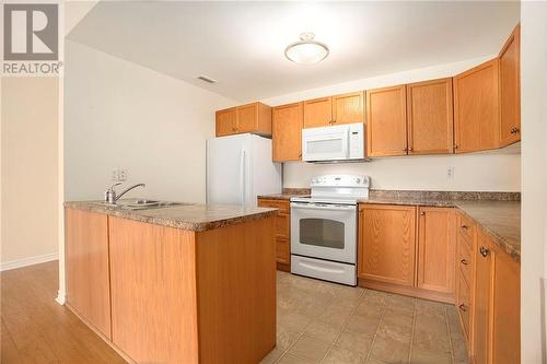 22 Welland Street Unit#105, Perth, ON - Indoor Photo Showing Kitchen With Double Sink