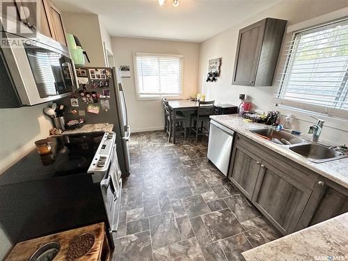 223 4Th Street, Weyburn, SK - Indoor Photo Showing Kitchen With Double Sink