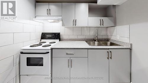 Bsmt - 1549 Marshcourt Drive, Pickering, ON - Indoor Photo Showing Kitchen With Double Sink