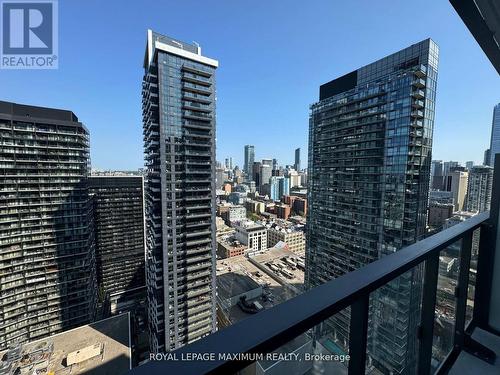 3426 - 28 Widmer Street, Toronto, ON - Outdoor With Balcony With Facade