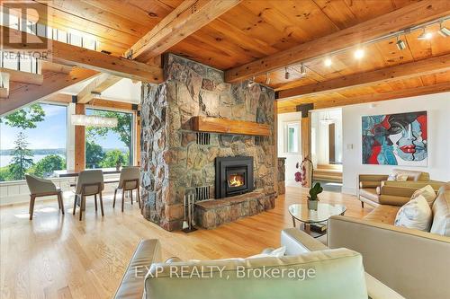 11 Crestwood Drive, Barrie, ON - Indoor Photo Showing Living Room With Fireplace