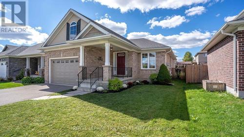 112 Peach Tree Boulevard, St. Thomas, ON - Outdoor With Deck Patio Veranda With Facade