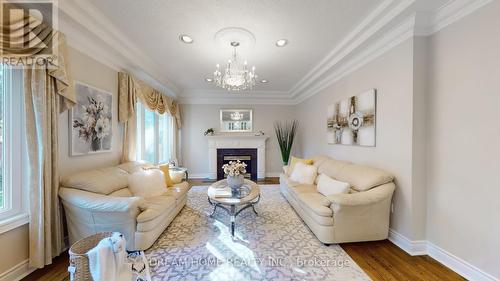 17 Silver Fir Street, Richmond Hill, ON - Indoor Photo Showing Living Room With Fireplace