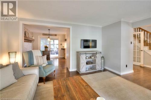 80 Manor Drive, Kitchener, ON - Indoor Photo Showing Living Room With Fireplace