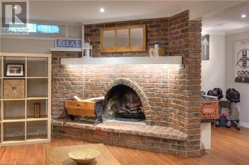 80 Manor Drive, Kitchener, ON - Indoor With Fireplace