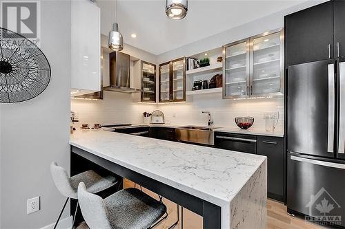 Kitchen. Images provided are to showcase builder finishes. - 3600 Brian Coburn Boulevard Unit#2311, Ottawa, ON - Indoor Photo Showing Kitchen With Double Sink With Upgraded Kitchen