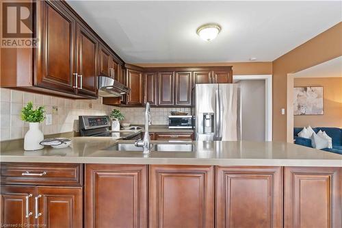 112 Stone Church Road W, Hamilton, ON - Indoor Photo Showing Kitchen With Stainless Steel Kitchen With Double Sink