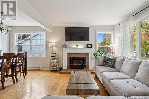 160 Edgett Ave, Moncton, NB - Indoor Photo Showing Living Room With Fireplace