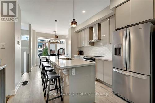 6 Munay Lane, Hamilton, ON - Indoor Photo Showing Kitchen With Stainless Steel Kitchen With Double Sink With Upgraded Kitchen