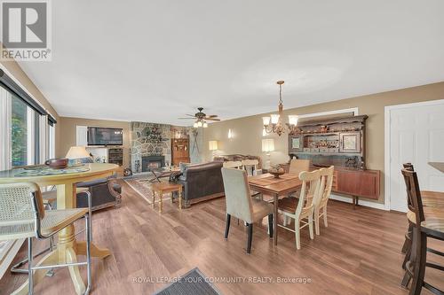 70 39Th Street N, Wasaga Beach, ON - Indoor Photo Showing Dining Room With Fireplace