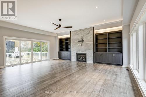 14827 Regional Rd 1 Road, Uxbridge, ON - Indoor Photo Showing Living Room With Fireplace