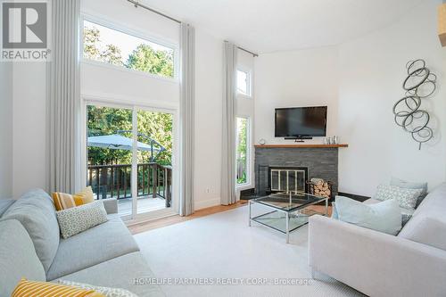 12 - 4230 Fieldgate Drive, Mississauga, ON - Indoor Photo Showing Living Room With Fireplace