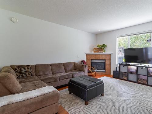 1799 White Blossom Way, Nanaimo, BC - Indoor Photo Showing Living Room With Fireplace