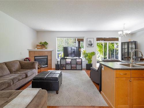 1799 White Blossom Way, Nanaimo, BC - Indoor Photo Showing Living Room With Fireplace