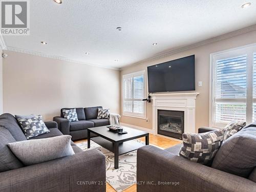 3 Belinda Drive, Brampton, ON - Indoor Photo Showing Living Room With Fireplace