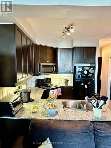 1904 - 80 Absolute Avenue, Mississauga, ON - Indoor Photo Showing Kitchen With Double Sink