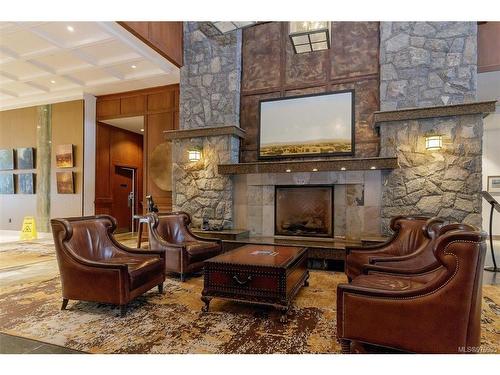 343C-1999 Country Club Way, Langford, BC - Indoor With Fireplace