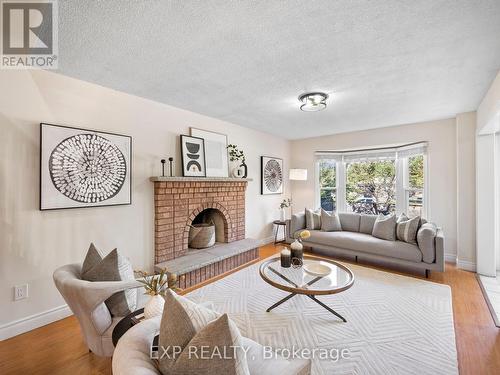 78 Leeward Drive, Brampton, ON - Indoor Photo Showing Living Room With Fireplace