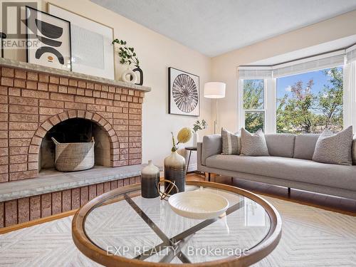 78 Leeward Drive, Brampton, ON - Indoor Photo Showing Living Room With Fireplace