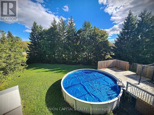 15 Sarah Crescent, Kawartha Lakes, ON - Outdoor With Above Ground Pool With Backyard