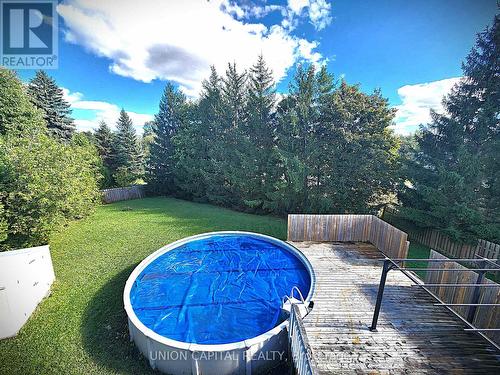 15 Sarah Crescent, Kawartha Lakes, ON - Outdoor With Above Ground Pool With Backyard