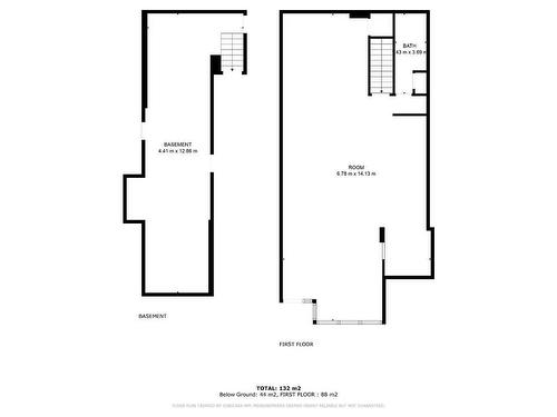 Plan (croquis) - A-1217 Rue Atateken, Montréal (Ville-Marie), QC 