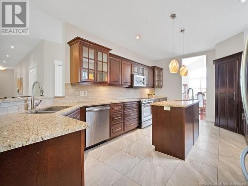 120 Carrington, Riverview, NB - Indoor Photo Showing Kitchen With Double Sink With Upgraded Kitchen