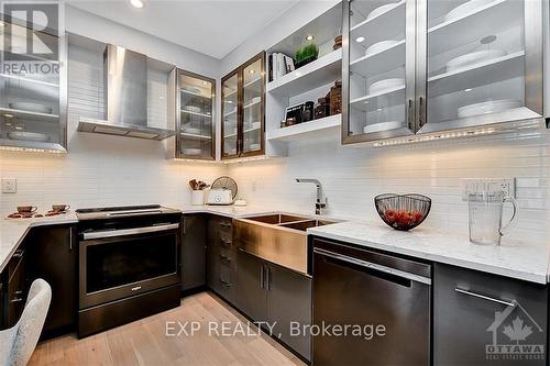 2213 - 3600 Brian Coburn Boulevard, Ottawa, ON - Indoor Photo Showing Kitchen With Double Sink With Upgraded Kitchen