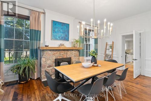 730 Anderson Street, Whitby (Pringle Creek), ON - Indoor Photo Showing Dining Room With Fireplace