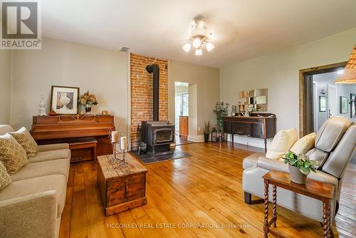 2425 Providence Line, Otonabee-South Monaghan, ON - Indoor Photo Showing Living Room With Fireplace