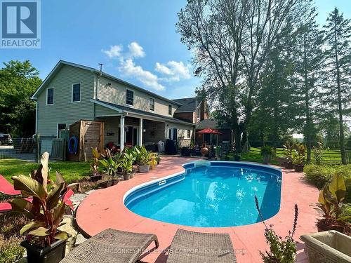 2425 Providence Line, Otonabee-South Monaghan, ON - Outdoor With In Ground Pool With Deck Patio Veranda With Backyard