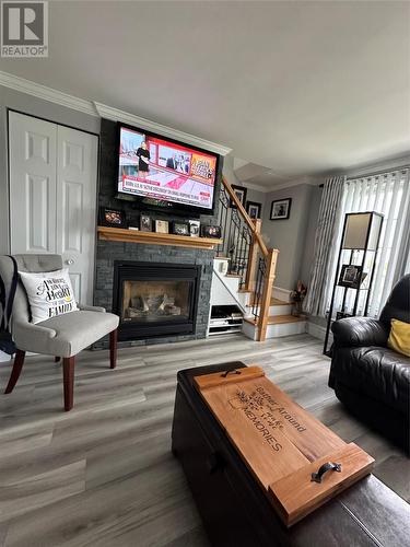 Route 210 Fraggle Rock Highway, Grand Bank, NL - Indoor Photo Showing Living Room With Fireplace