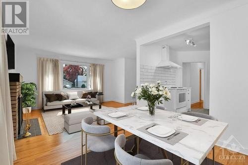 Virtually staged dining room - 17 Westwood Drive, Ottawa, ON - Indoor Photo Showing Other Room