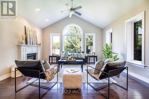 3061 Trulls Road, Clarington (Courtice), ON - Indoor Photo Showing Living Room With Fireplace