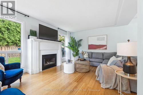 89 Sagewood Avenue, Clarington, ON - Indoor Photo Showing Living Room With Fireplace