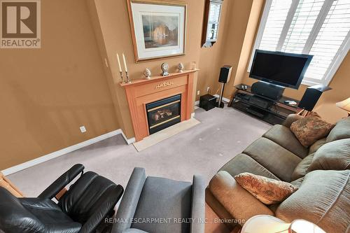 28 Titan Drive, Hamilton, ON - Indoor Photo Showing Living Room With Fireplace